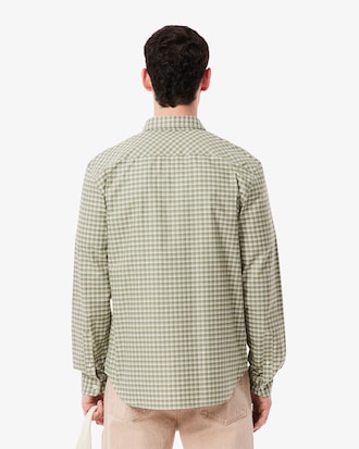 Men's Regular Fit Stretch Plaid Shirt