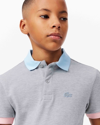 Kids' Colorblock Piqué Polo