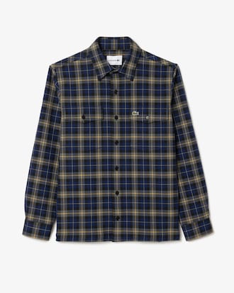 Men's Oversized Checkered Overshirt