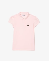 Kids' Scalloped Collar Mini Piqué Polo