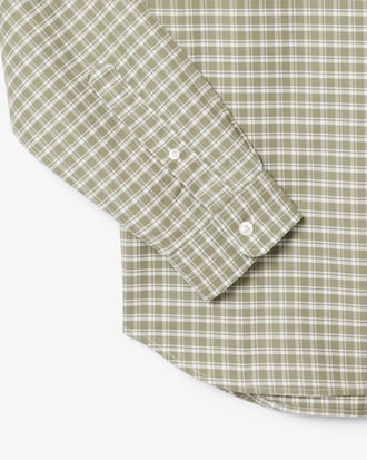 Men's Regular Fit Stretch Plaid Shirt