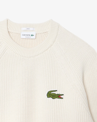 Unisex Ribbed Cotton Badge Sweater