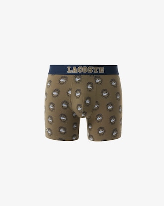 Men's Printed Stretch Cotton Boxer Briefs