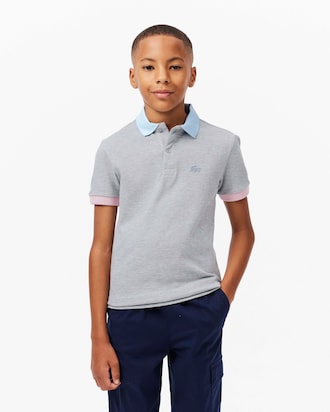 Kids' Colorblock Piqué Polo