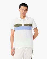 Men's Regular Fit Colorblock Petit Piqué Polo