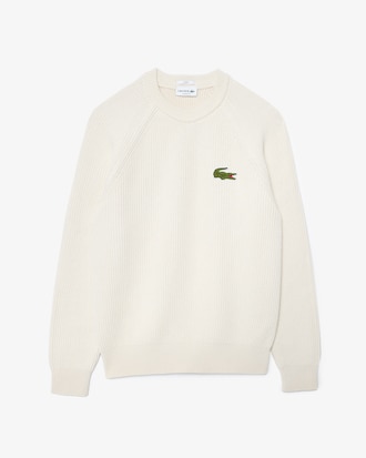 Unisex Ribbed Cotton Badge Sweater