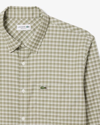 Men's Regular Fit Stretch Plaid Shirt