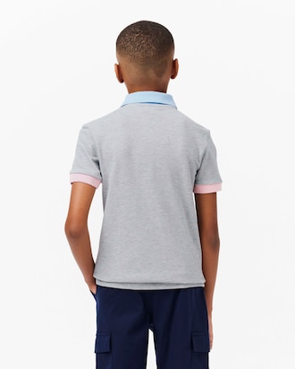Kids' Colorblock Piqué Polo