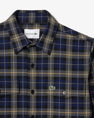 Men's Oversized Checkered Overshirt