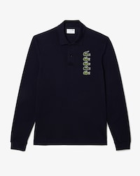 Men's Long Sleeve Original L.12.12 Multi Badge Polo