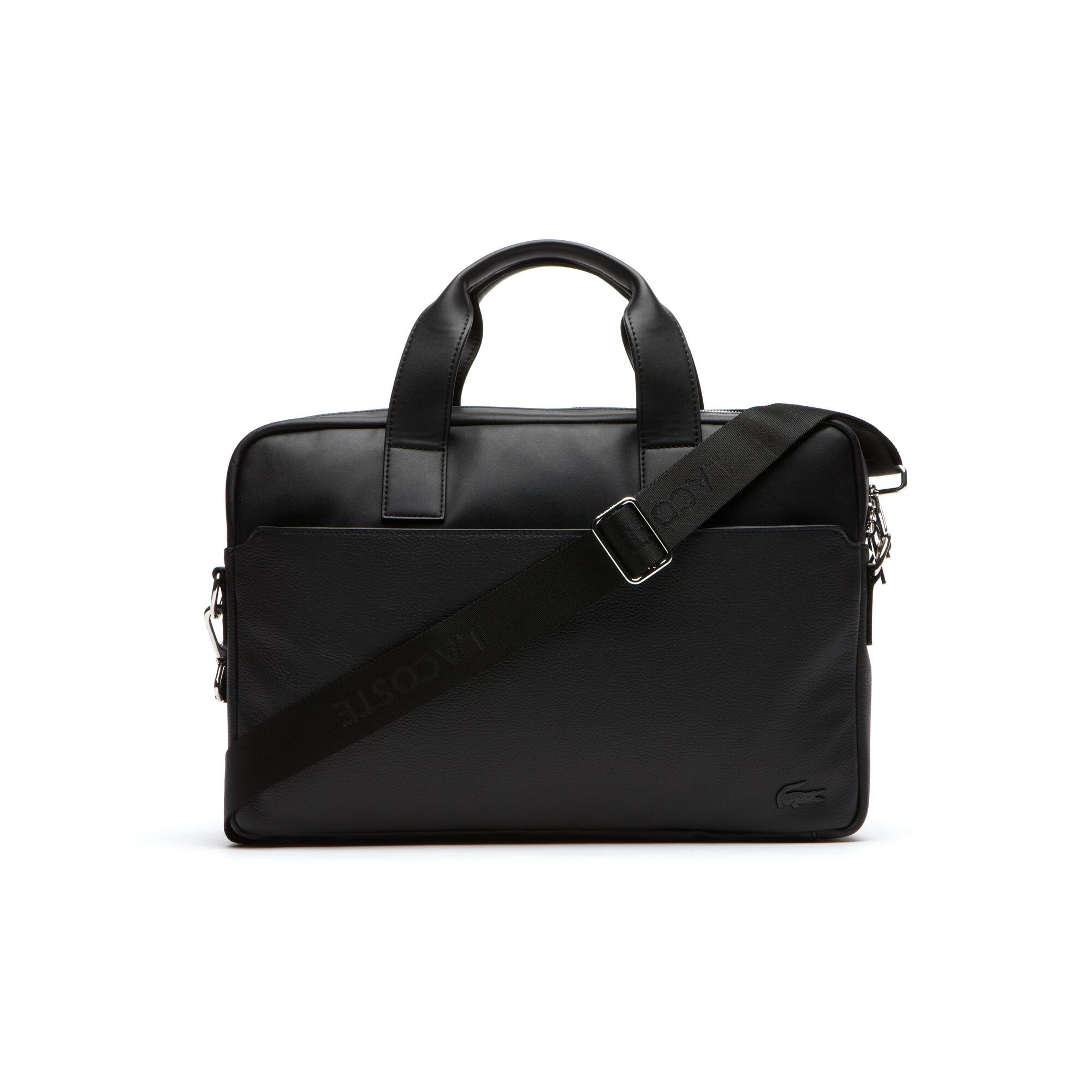Men's Rafael Monochrome Leather Zip Computer Bag Men's Rafael Monochrome Leather Zip Computer Bag