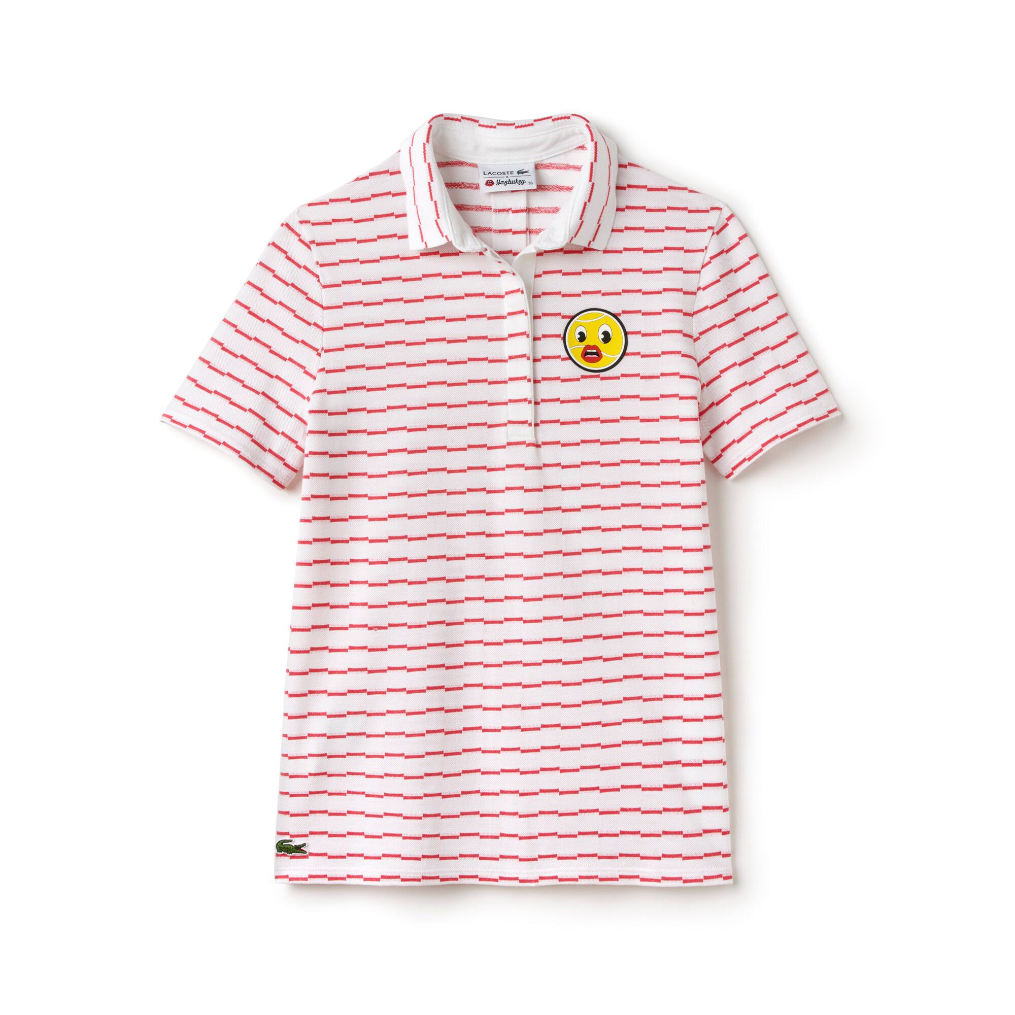 Women's Yazbukey Edition Offbeat Stripe Jacquard Polo Shirt