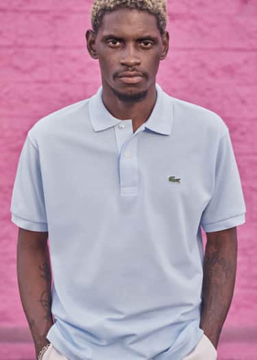 grey paris polo in cotton petit piqué