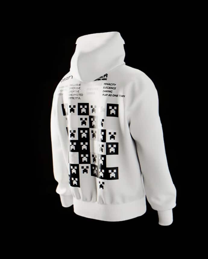LACOSTE MINECRAFT クロップドパーカー M ホワイト Lacoste x Minecraft. It all begins with play. | LACOSTE