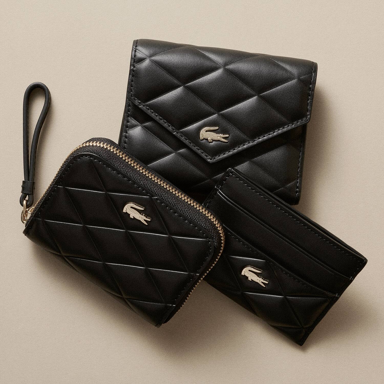 小物 Lacoste Trifold Wallet Croco L Zipper Zipped Croc Print Wallet - Wallets & Small Leather Goods - New In