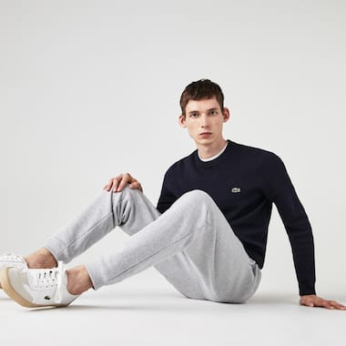 Men's Crew Neck Organic Cotton Piqué Sweater