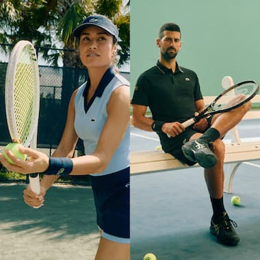 Novak in Lacoste at the US Open