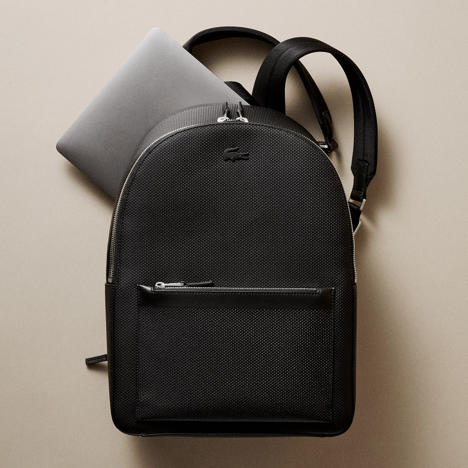 Chantaco Piqué Leather Backpack - Backpacks - New In 2026 | Lacoste