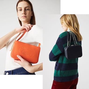 Croco Crew bags with embossed logo