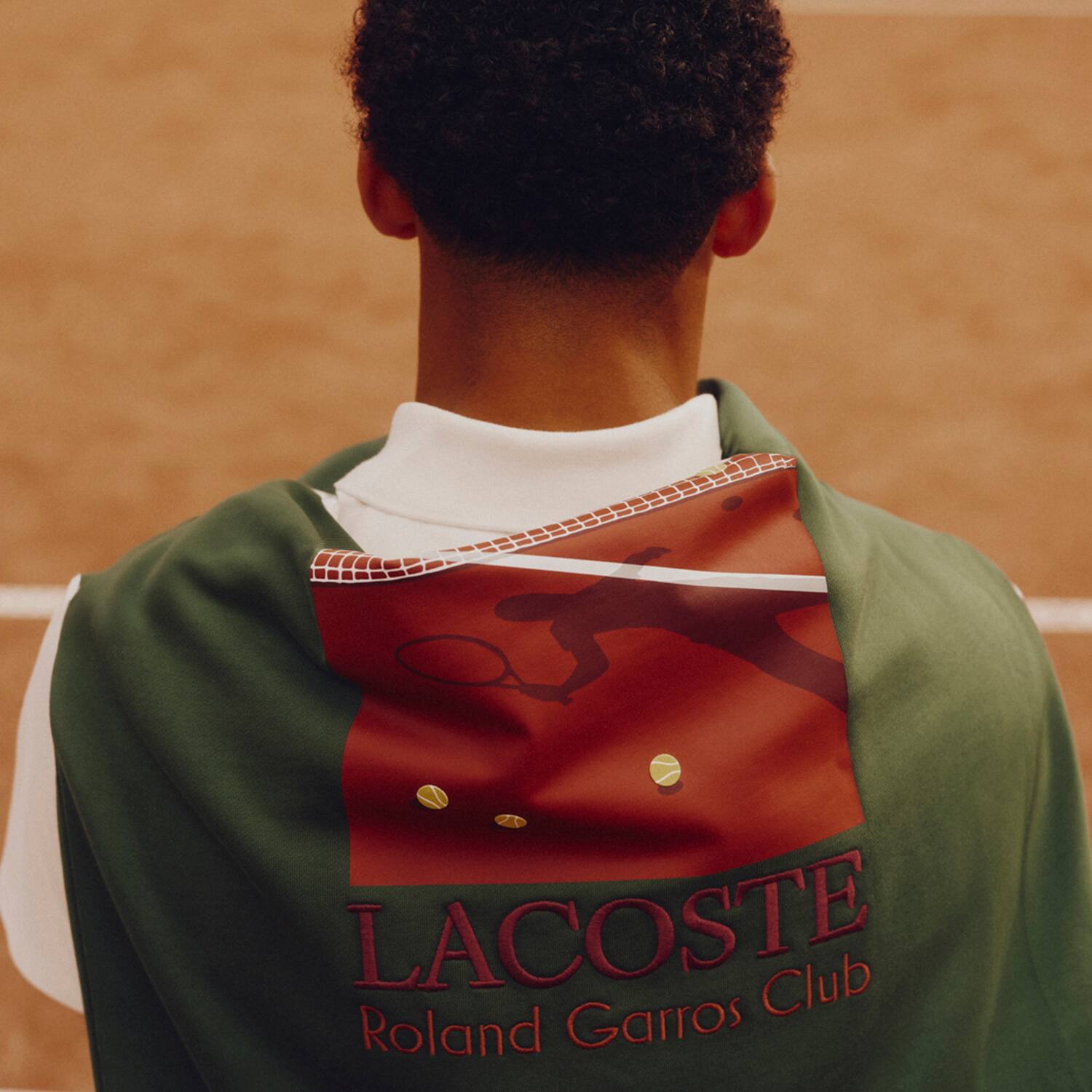 【新品】Roland garros official wear (L) Lacoste x Roland-Garros Striped unisex Shirt – Blossom | Roland