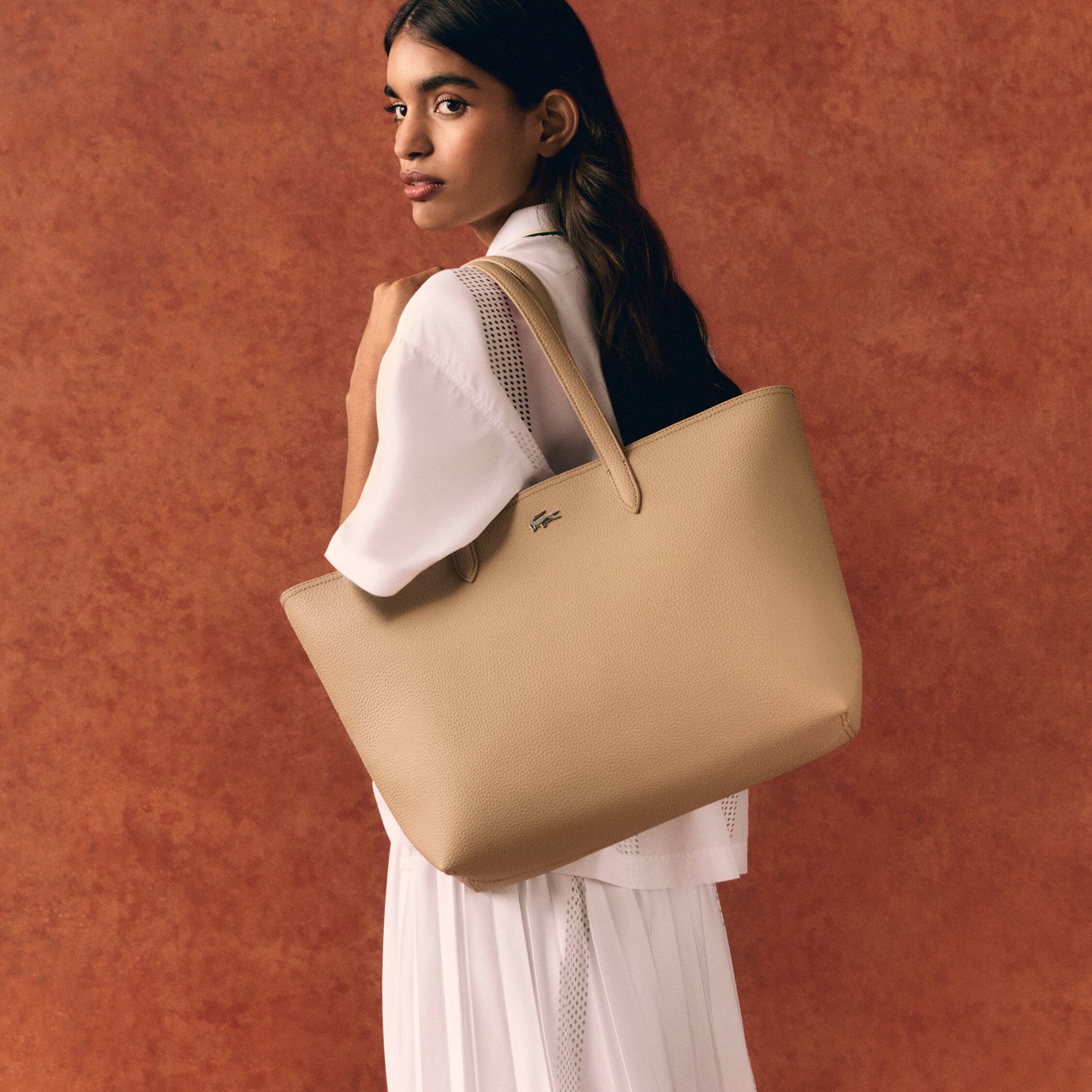 ★LACOSTE★ Women Anna Horizontal Large Shopper Bag NF2142A5 Women's Anna Reversible Tote & Pouch - Bags - New In 2025