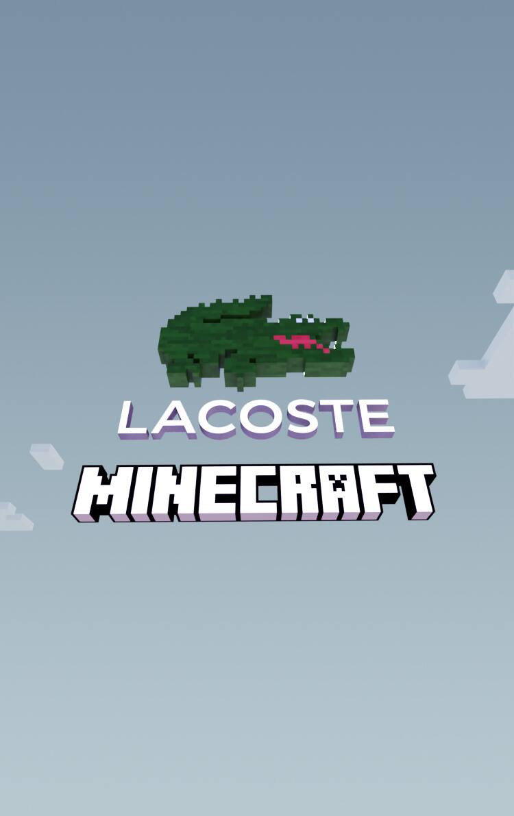 未使用 LACOSTE x MINECRAFT プリントウェストバッグ Unisex Lacoste x Minecraft Print Nylon Backpack - Bags - New
