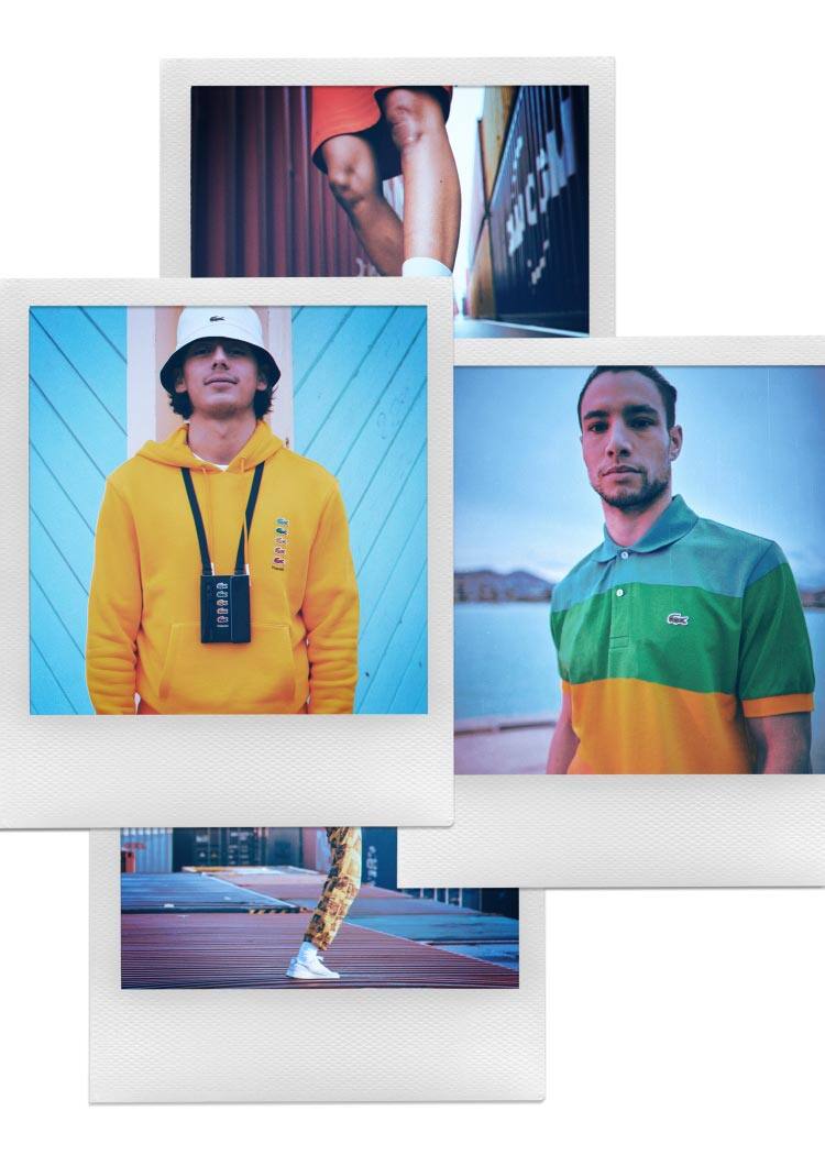LACOSTE L!VE POLAROIDコラボレーションイージーパンツ LACOSTE L!VE POLAROIDコラボレーションイージーパンツ