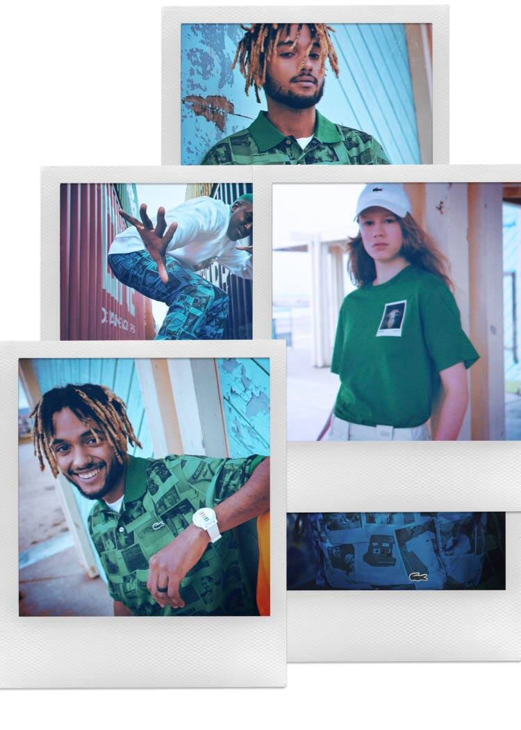 LACOSTE L!VE POLAROIDコラボレーションイージーパンツ LACOSTE L!VE POLAROIDコラボレーションイージーパンツ