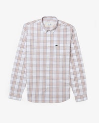 Camisa Para Hombre De Corte Slim Con Cuadros El&aacute;sticos