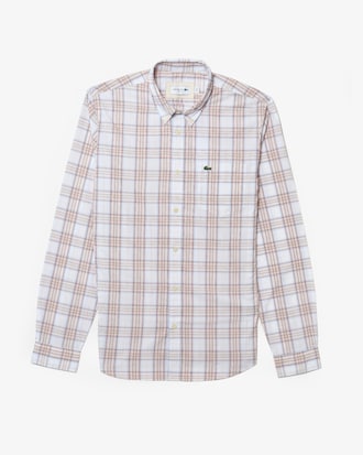 Camisa Para Hombre De Corte Slim Con Cuadros El&aacute;sticos