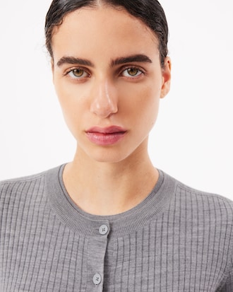 Women's Merino Wool 3D Knit Cardigan