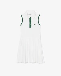 Sleeveless Petit Piqu&eacute; Dress