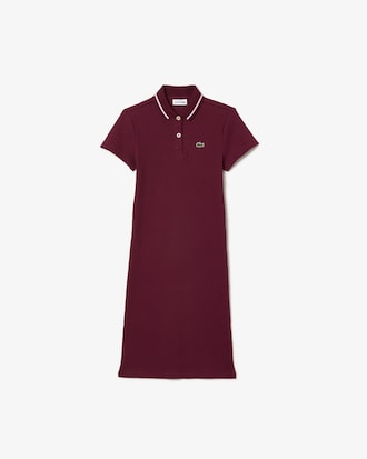 Kids' Ribbed Knit Polo Dress