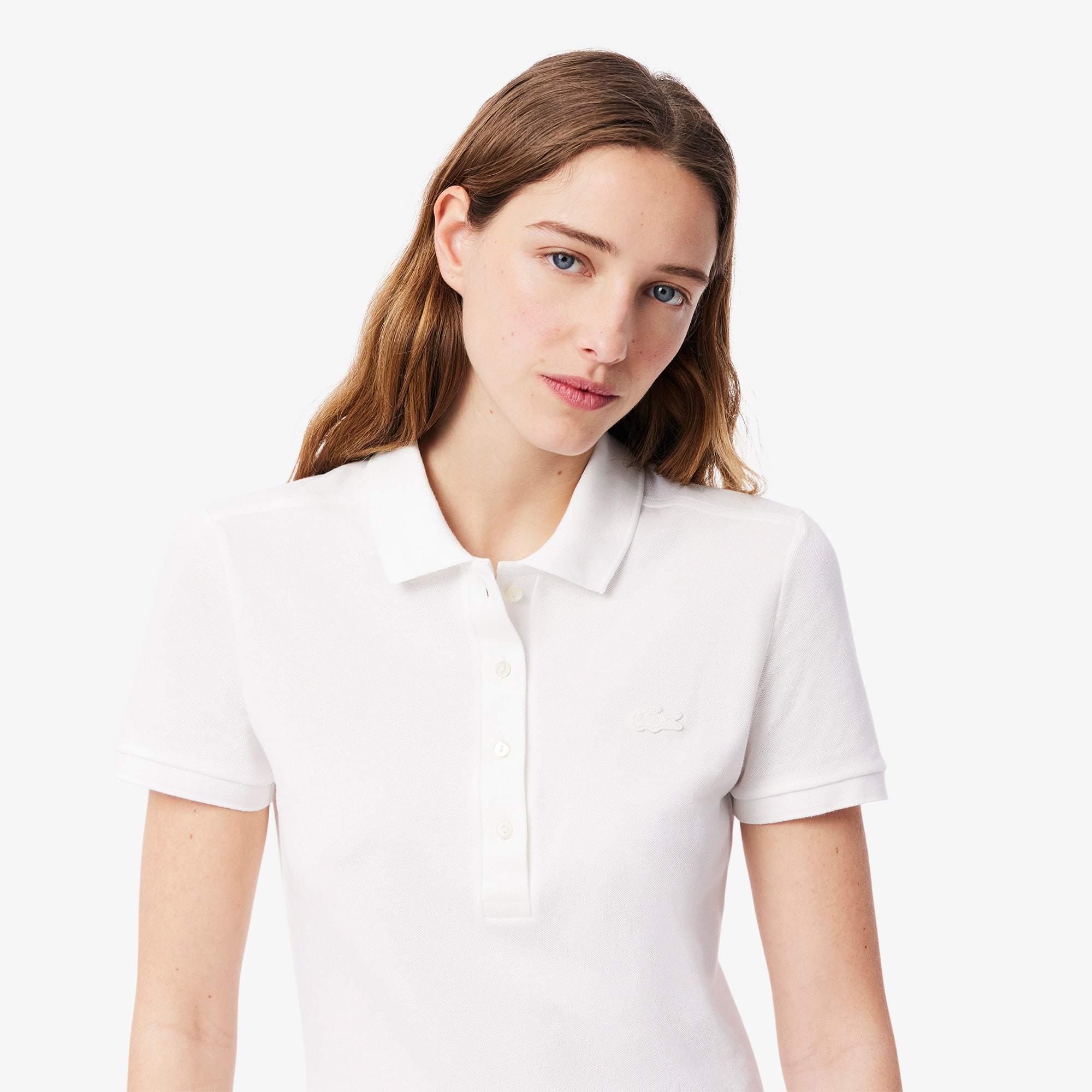 Women's Slim Fit Stretch Mini Piqué Polo Dress - Dresses