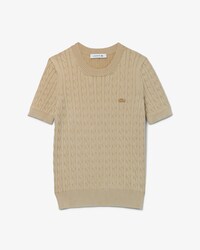 Women's Wash Effect Cable Knit Sweater