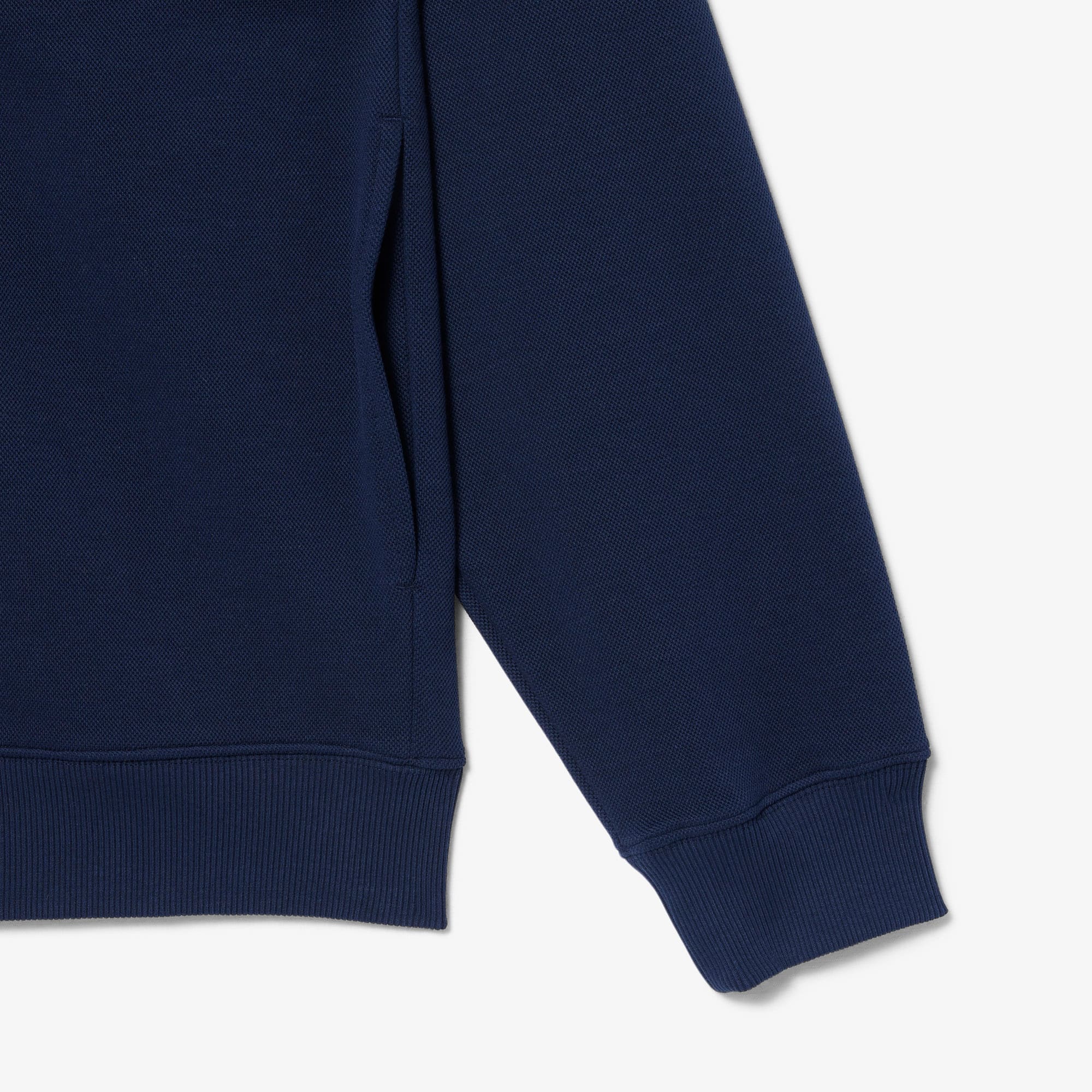 Double Face Piqué Zipped Sweatshirt