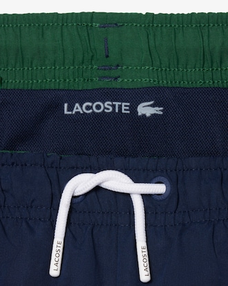 Monochromatic Lined Swim Trunks