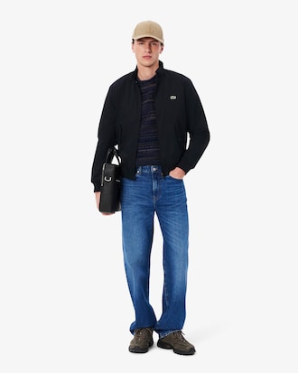 Men's Water-Repellent Twill Harrington Jacket