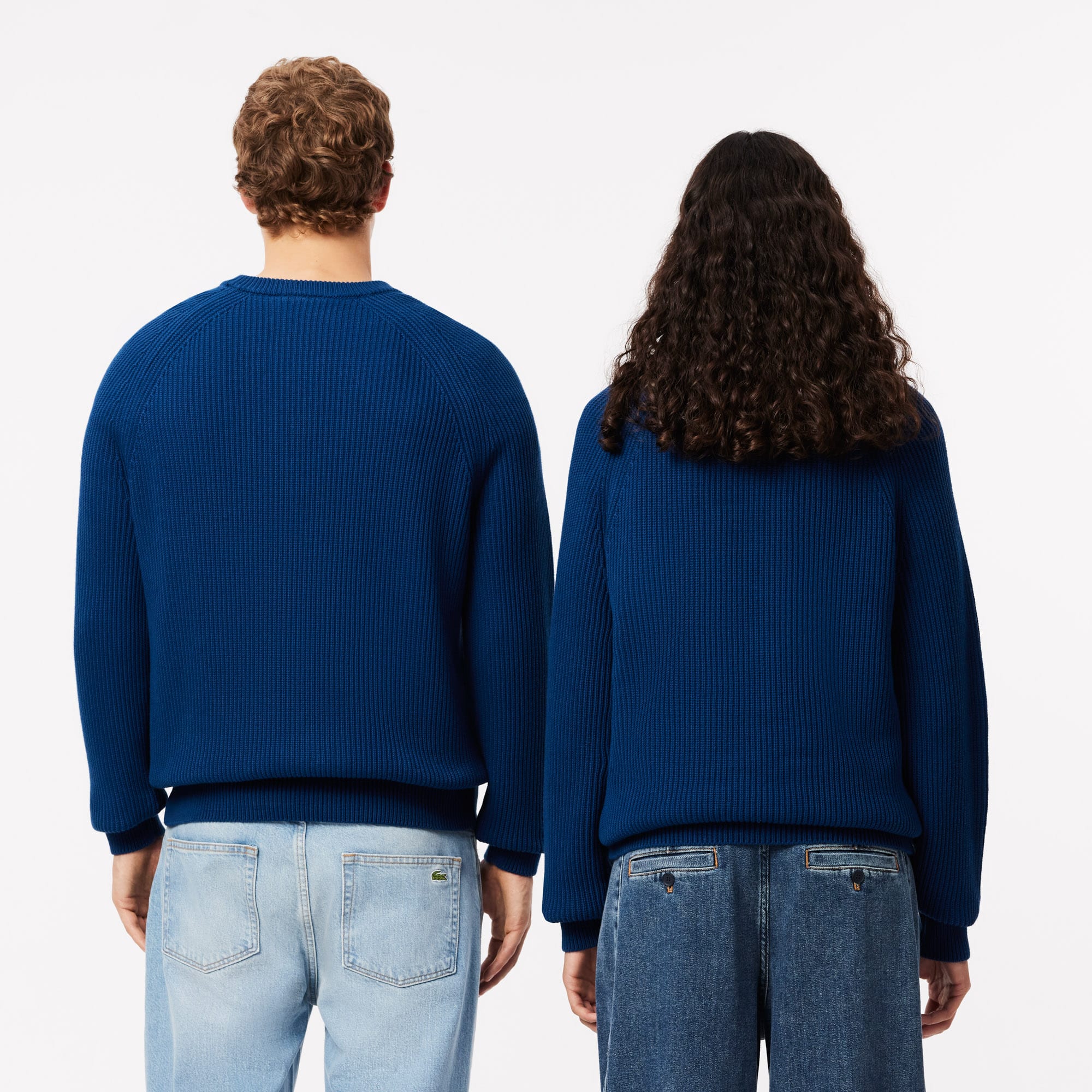 Unisex Ribbed Cotton Badge Sweater - Sweaters & Sweatshirts