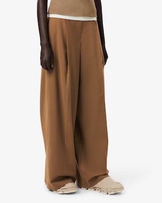 Runway Wide Fit Wool Blend Pants