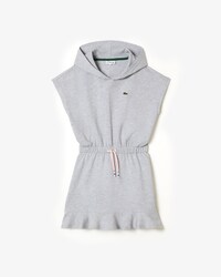 Girls&rsquo; Lacoste Stretch Piqu&eacute; Sleeveless Sweater Dress