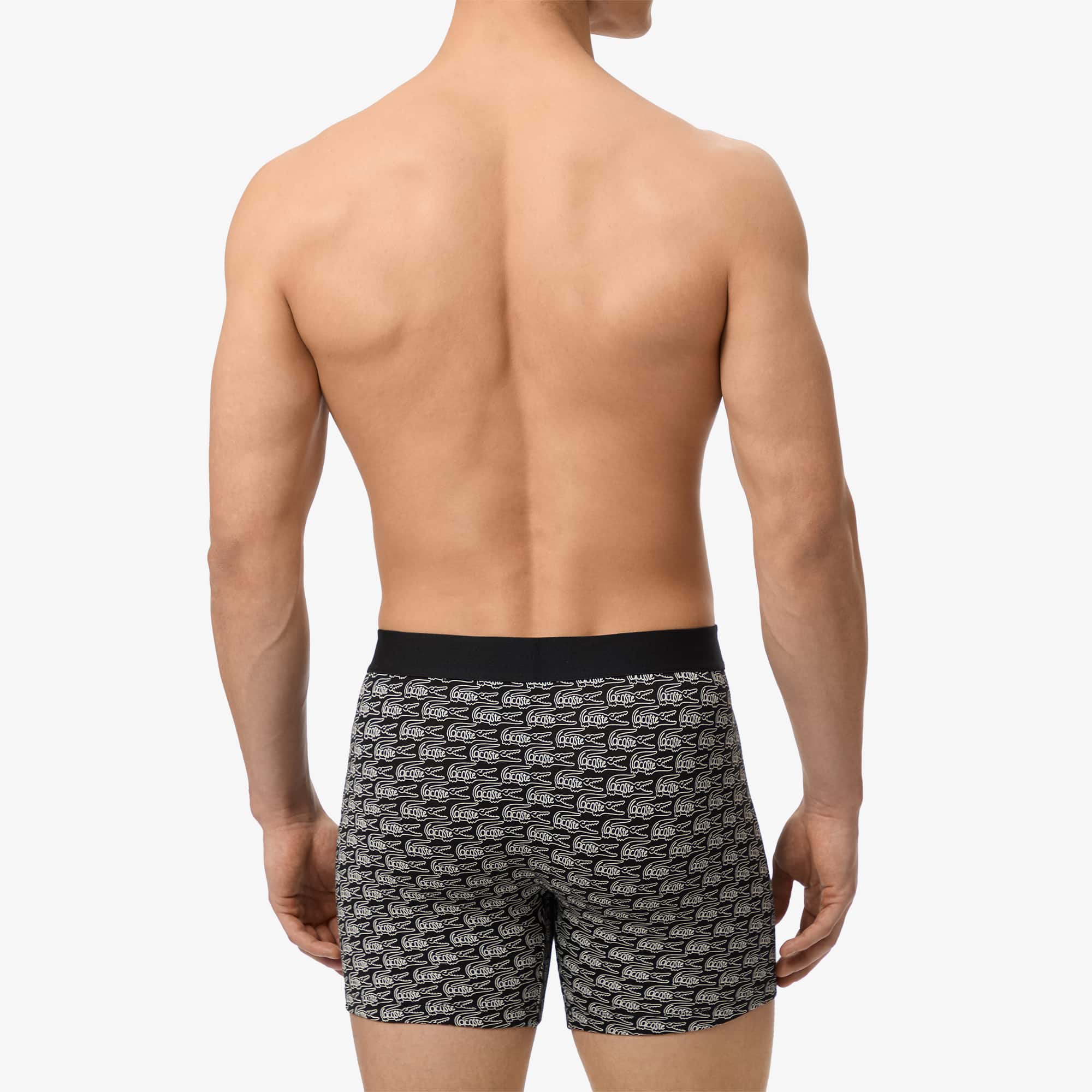 Men's Printed Stretch Cotton Boxer Briefs