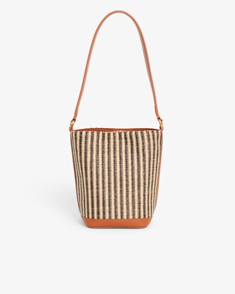 Small Summer Pack Raffia Bucket Bag