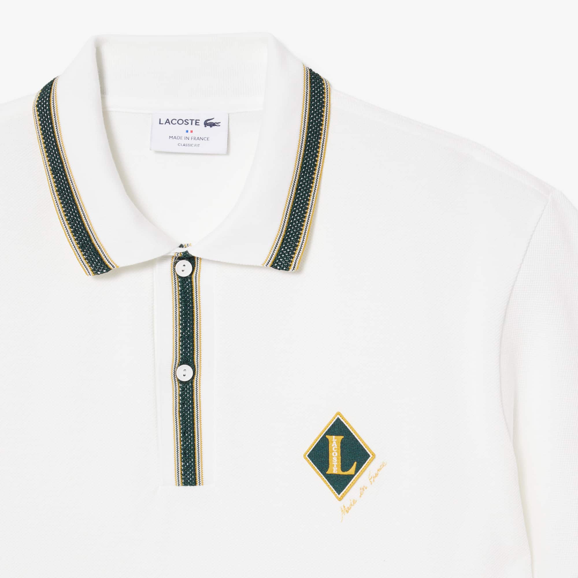 Classic Fit French Made Badge Accent Polo Shirt