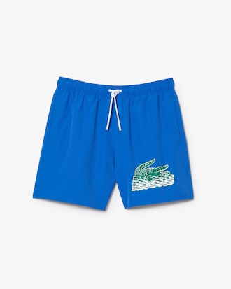 Traje de baño de hombre Lacoste de secado rápido con bolsa de viaje