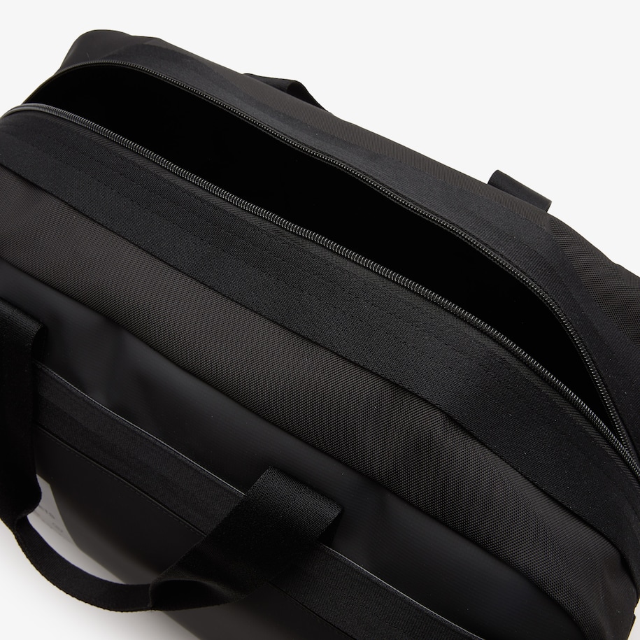 Unisex Lacoste Signature Print WaterRepellent Duffle Weekend Bag Men