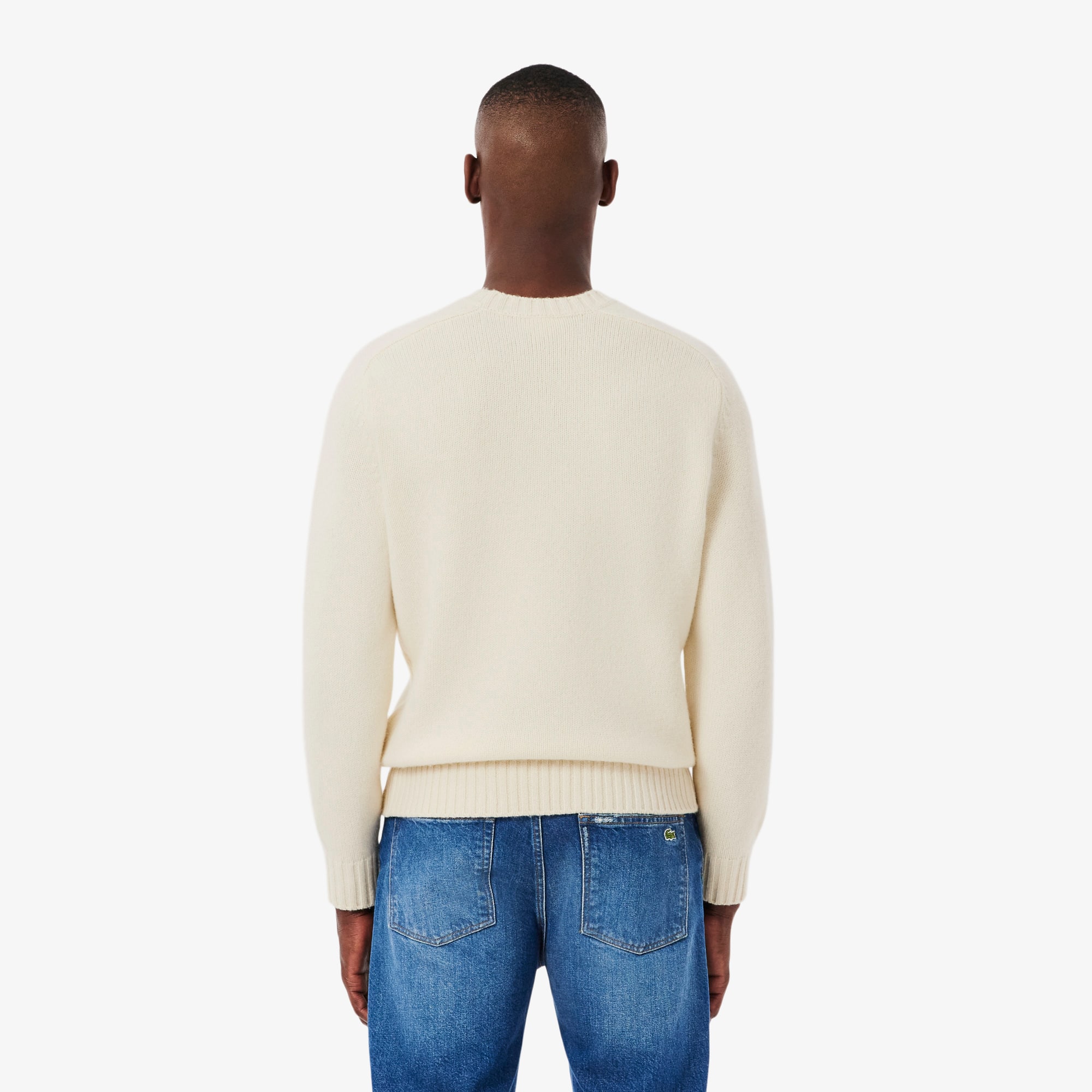 Men's Intarsia Branded Wool Sweater - Sweaters & Sweatshirts - New