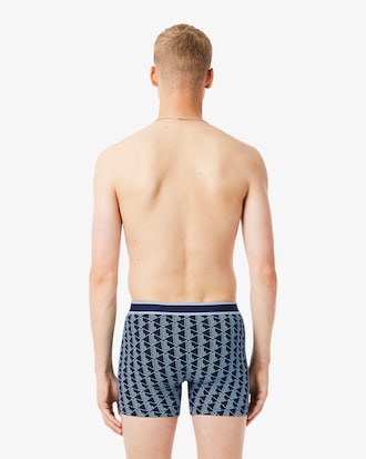 Men's 3-Pack Monogram Print Boxer Briefs