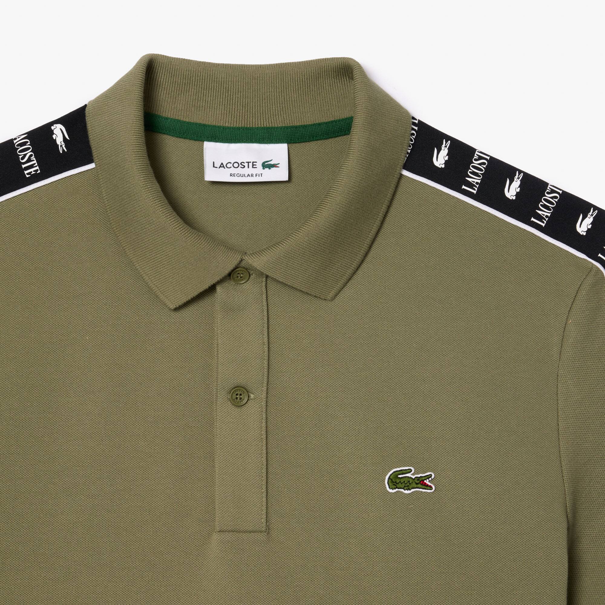 ぽっけ Men's Regular Fit Stretch Mini Piqué Polo - Polo Shirts
