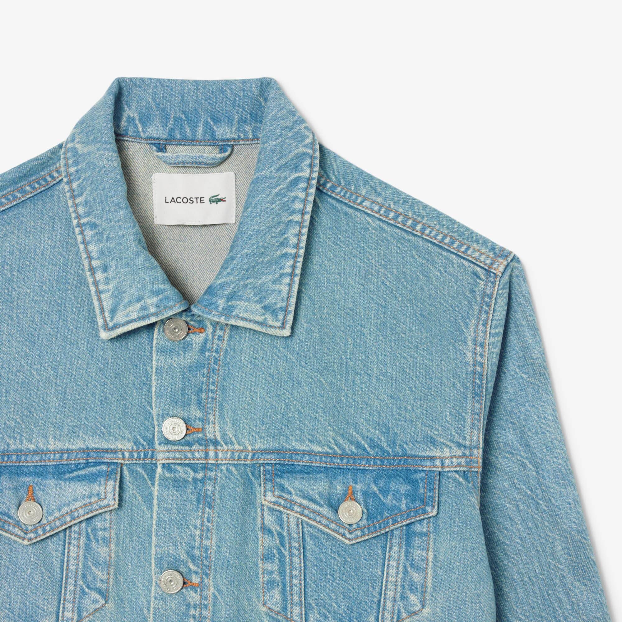 Men's Crocodile Denim Jacket - Jackets & Coats - New In 2025 | Lacoste